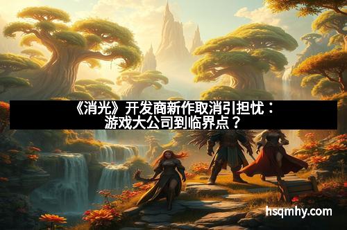 《消光》开发商新作取消引担忧：游戏大公司到临界点？